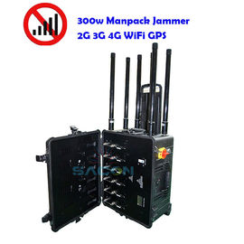 300w Backpack Jammer Więzienie wojskowe używające bomby Blcok 2G 3G 4G 5G Wi-Fi Do 500m
