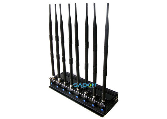 Zagłuszacz sygnału 2.4G 5.8G o mocy wyjściowej 20W z 8 antenami dookólnymi i zasięgiem zagłuszania 40m