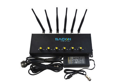 2G 3G 4G zakłócacz sygnału telefonu komórkowego 6 kanałów z regulowanym przyciskiem