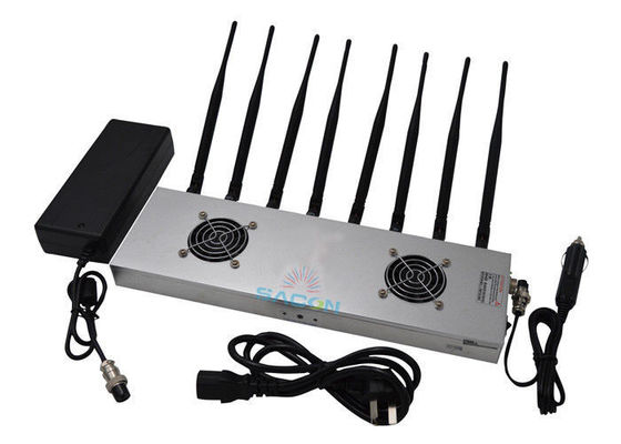 16W High Power Signal Jammer z 8 pasmami i 30m zasięgiem zakłóceń dla blokowania WiFi 2G 3G 4G
