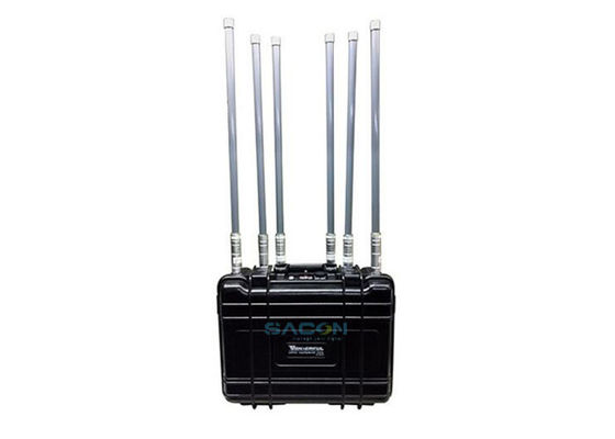 Maksymalnie 90w High Power Backpack Jammer 6 kanałów dla sił zbrojnych / zespołów SWAT