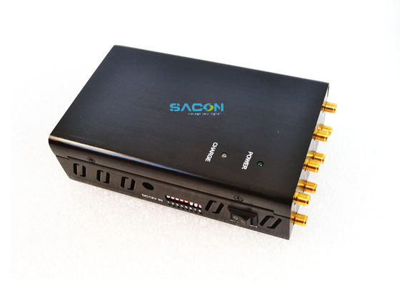 DC12V 4W Przenośny zakłócacz WiFi z 8 antenami Omni dla zasięgu zakłócania 20m i 1,5 godziny pracy