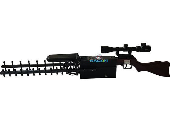 2.4G 5.8G GPS Gun Drone Signal Jammer Anty UAV Jammer 800m Działalność 75w