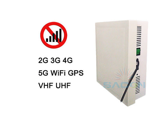 10 kanałów, zakłócacz sygnału 5G o zasięgu 50 m i mocy wyjściowej 26 W w celu blokowania telefonów komórkowych