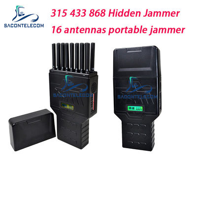 16 Anten 12000mAh 12W Przenośny Zagłuszacz Sygnału dla 2G 3G 4G 5G GPS WiFi Blokowanie