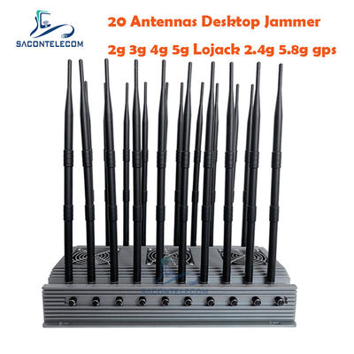 155W High Power Mobile Phone Signal Jammer z 20 antenami i zasięgiem 60 metrów