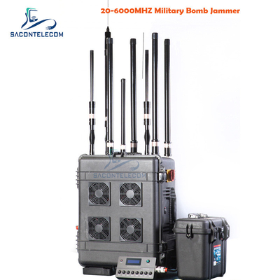 VHF UHF Manpack Convoy Bomb Jammer VSWR 400w DC28V Źródło sygnału DDS