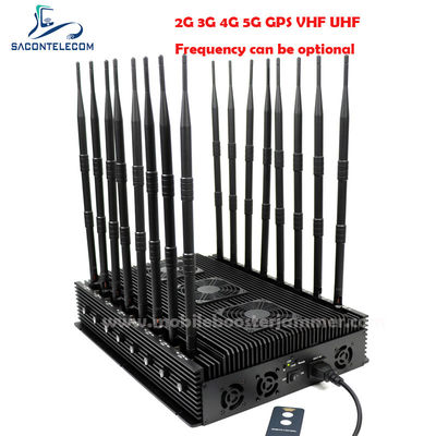 Regulowany 110W 16 anten GPS Lojack Signal Jammer do użytku w pomieszczeniach