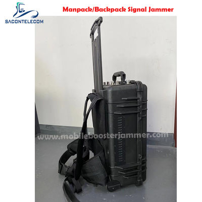 120W wysokiej mocy 6 kanałów Manpack Jammer z Pellican Case dla 2G 3G 4G 5G VHF UHF GPS Wi-Fi blokowanie