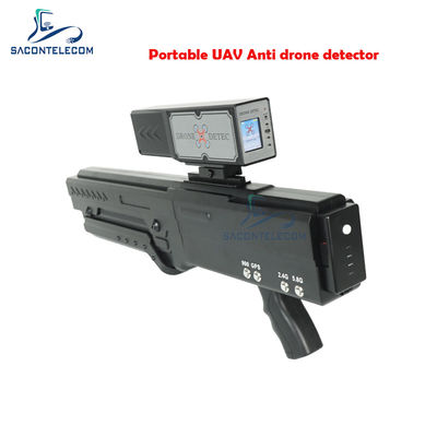 Przenośny czujnik sygnału drona 1,8 cali LED 2.4G 5.8G 2KM Odległość wbudowana w baterię