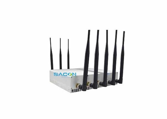 18W mocy wyjściowej 8 kanałów jammer sygnału z zasięgiem zakłócenia 40m dla blokera telefonów komórkowych i WiFi GPS jammer