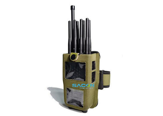 Przenośny 5.8G High Power Cell Phone Signal Jammer z 8 pasami i baterią o pojemności 4700 mAh