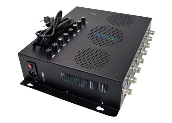 80m Wielkiego zasięgu pojazd wojskowy zamontowany jammer 80 Watt mocy z wentylatorami chłodzącymi