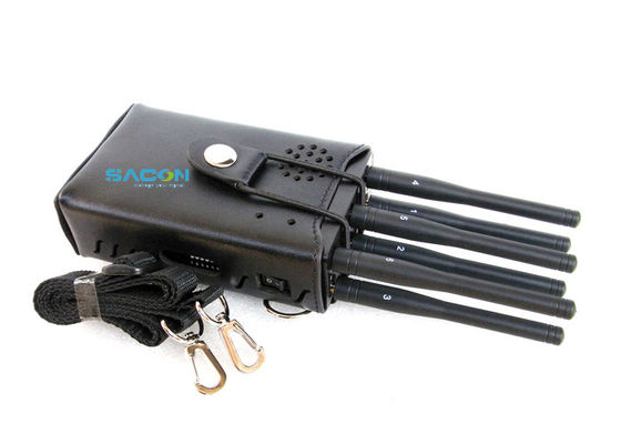 6 antenek o dużej mocy 3W przenośny zagłuszacz sygnału z zasięgiem 20m dla WiFi GPS 3G 4G