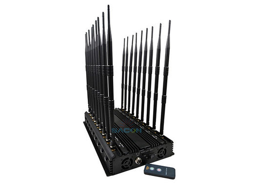 42W High Power Cell Phone Jammer z 18 kanałami do blokowania sygnałów 2G 3G 4G 5G i 2.4G
