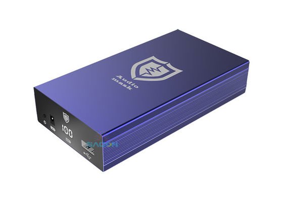 Przenośny zakłócacz sygnału dźwiękowego z ekspozycją ultradźwiękową 80% efekt osłony i promienie osłony 0,5-1,5m