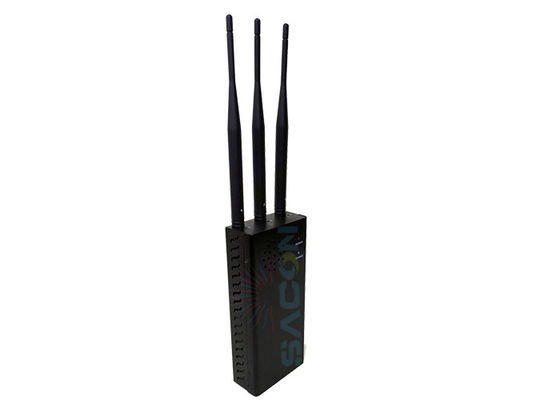 Przenośny 10W High Power Signal Jammer z baterią o pojemności 8000 mAh i anteną wszechstronną do blokowania zdalnego sterowania samochodem