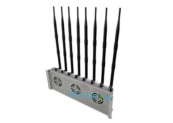 40W wysokiej mocy zakłócacz sygnału 5G z 8 antenami i zasięgiem 80 metrów dla bezpiecznych obszarów