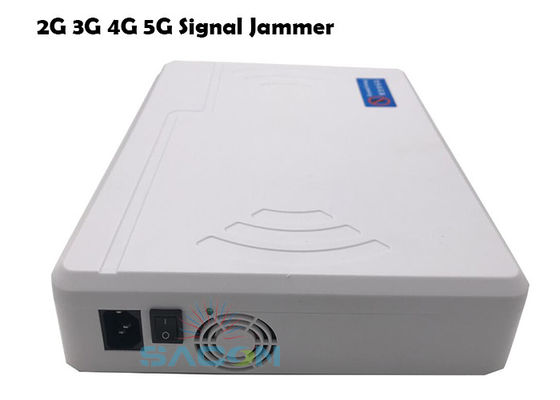 8-kanałowy mobilny zagłuszacz sygnału o mocy wyjściowej 20W z wbudowanymi antenami do blokowania 2G 3G 4G 5G WiFi GPS