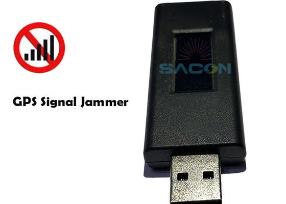 USB Disk GPS Jammer z anteną dookólną, lekki 50g i zasięg zagłuszania 3-10m