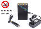 8 kanałów Wysokiej mocy 3G 4G Signal Jammer Handheld 2w Power Anti Tracking