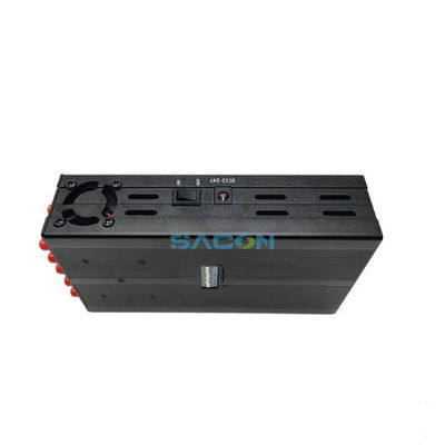 10-pasmowy ręczny zagłuszacz sygnału o zasięgu 20m do blokowania telefonów komórkowych