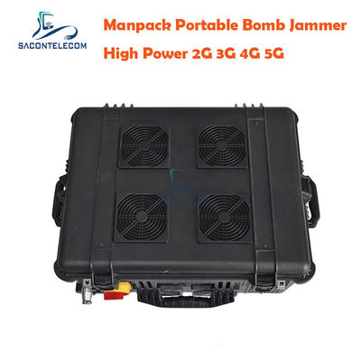 75W Moc Wyjściowa 120m Promień Zagłuszania Zasilanie DC24V Zagłuszarka RF Manpack IED dla Sił Bezpieczeństwa