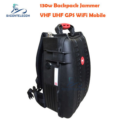 5 kanałów VHF UHF Manpack Jammer z odległością 120 m i wbudowaną baterią do przenośnego blokowania sygnału