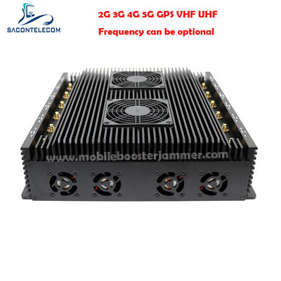 Zagłuszacz sygnału 80m, 12 kanałów, 24 godziny pracy, blokujący VHF UHF GPS Lojack 5G
