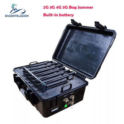 Moc wyjściowa 56W, zasięg 12 pasm, promień zagłuszania 60m, zagłuszarka sygnału telefonu komórkowego, blokada sygnału mobilnego