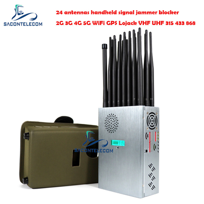 America Mobile Phone Signal Jammer 20m promień dla 5G 600mhz 3700mhz 2.4G 5.2G 5.8G Lojack