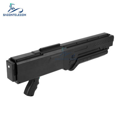 125W wysokiej mocy ręczny zakłócacz sygnału z zasięgiem 1200m i wielopasmowym pistoletem anty-UAV