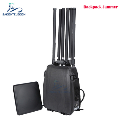 6 kanałów 300w Mocny plecak Drone Signal Jammer 433 900mhz GPS 2.4G 5.8G