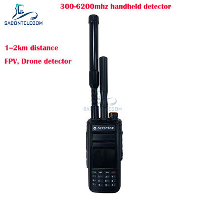 Przenośny detektor dronów FPV 300-6200MHz z zasięgiem wykrywania 1-2 km