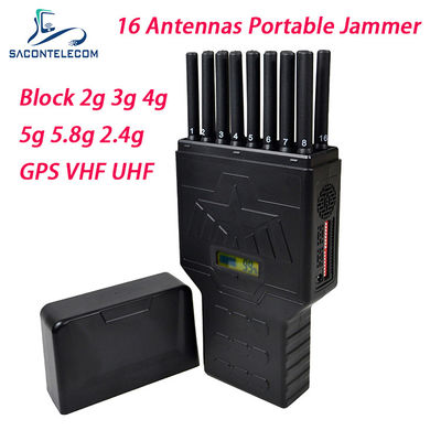 DC 12v 12w 20m 16 anten 5G Zagłuszacz sygnału Zagłuszacz sygnału telefonu komórkowego
