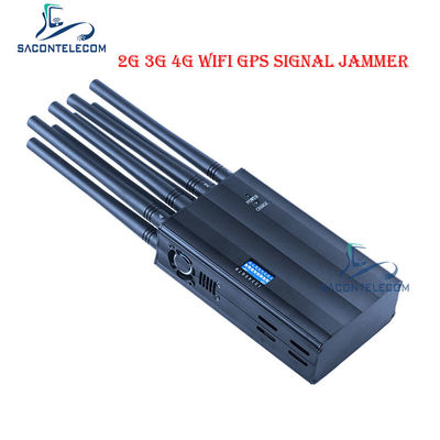 LTE 2600 AC100V Przenośny zakłócacz sygnału 2G 3G 4G GSM DCS WiFi GPS jammer